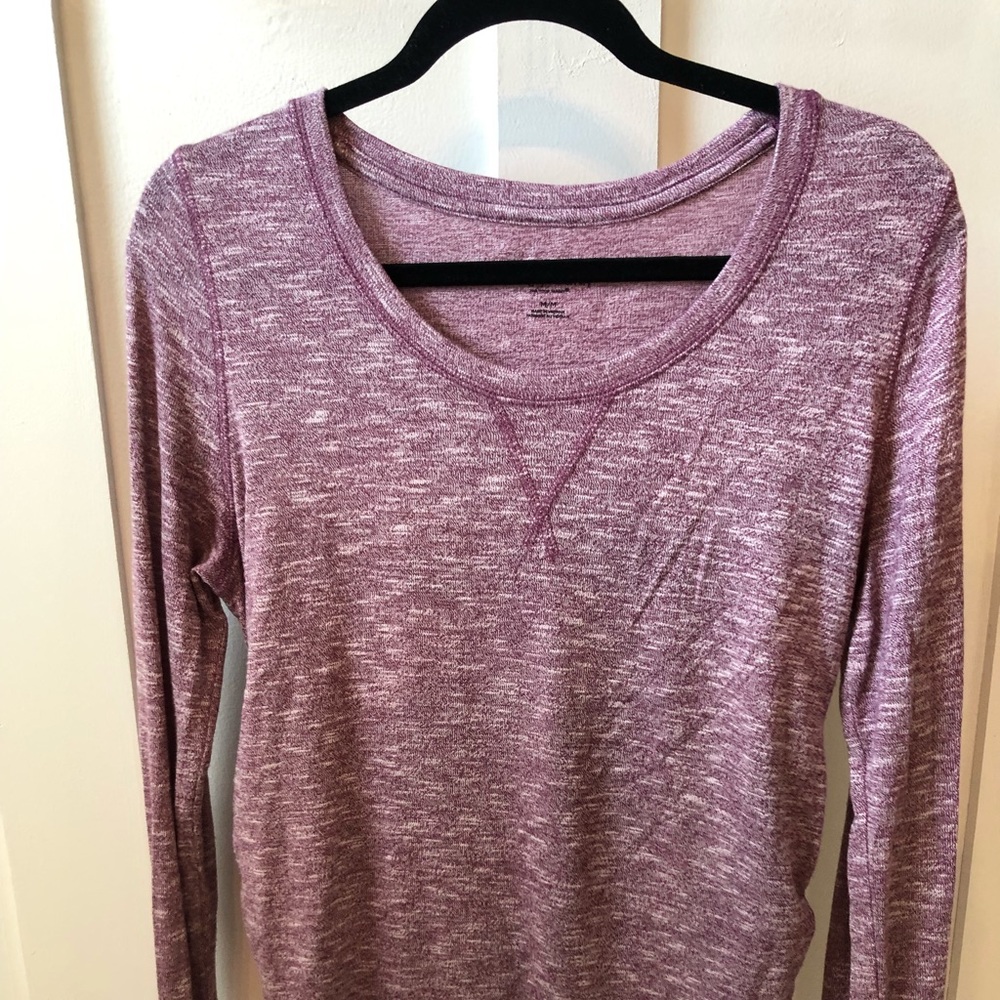 Lightweight crew neck maternity sweatshirt